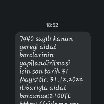 Gıda Mühendisleri Odası Üyesi Bile Olmadığım Kurum Bana Borcun 2100 Lira Diye Mesaj Atıyor
