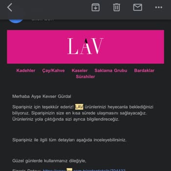 Lav Günlerdir Siparişimi Göndermiyor
