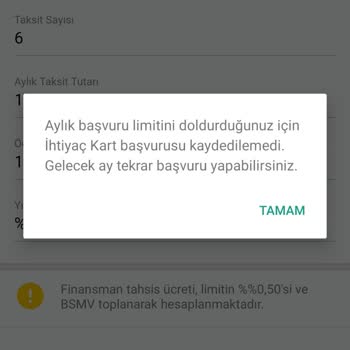 Kuveyt Türk İhtiyaç Kart Vermiyor