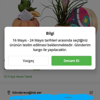 Çiçek Sanat Çiçek Sepetinin Yanlış Ürün Gönderimini Kabul Etmemesi