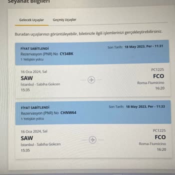 Pegasus Genç Bol Bol Bilet Satış İptali