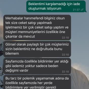Butik Yasemin Şahin'in Kötü Üslubu Ve İade Kabul Etmemesi