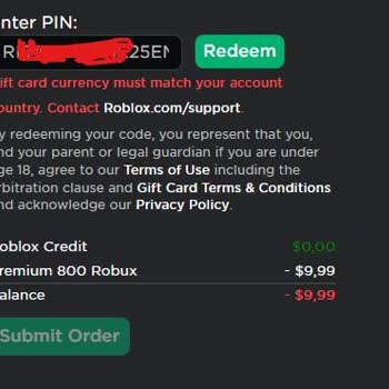 itemsatış Roblox Gift Card Çalışmıyor