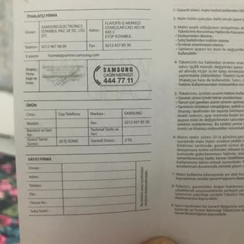 Samsung Telefon Wi-Fi Ve Sim Kart Okumuyor