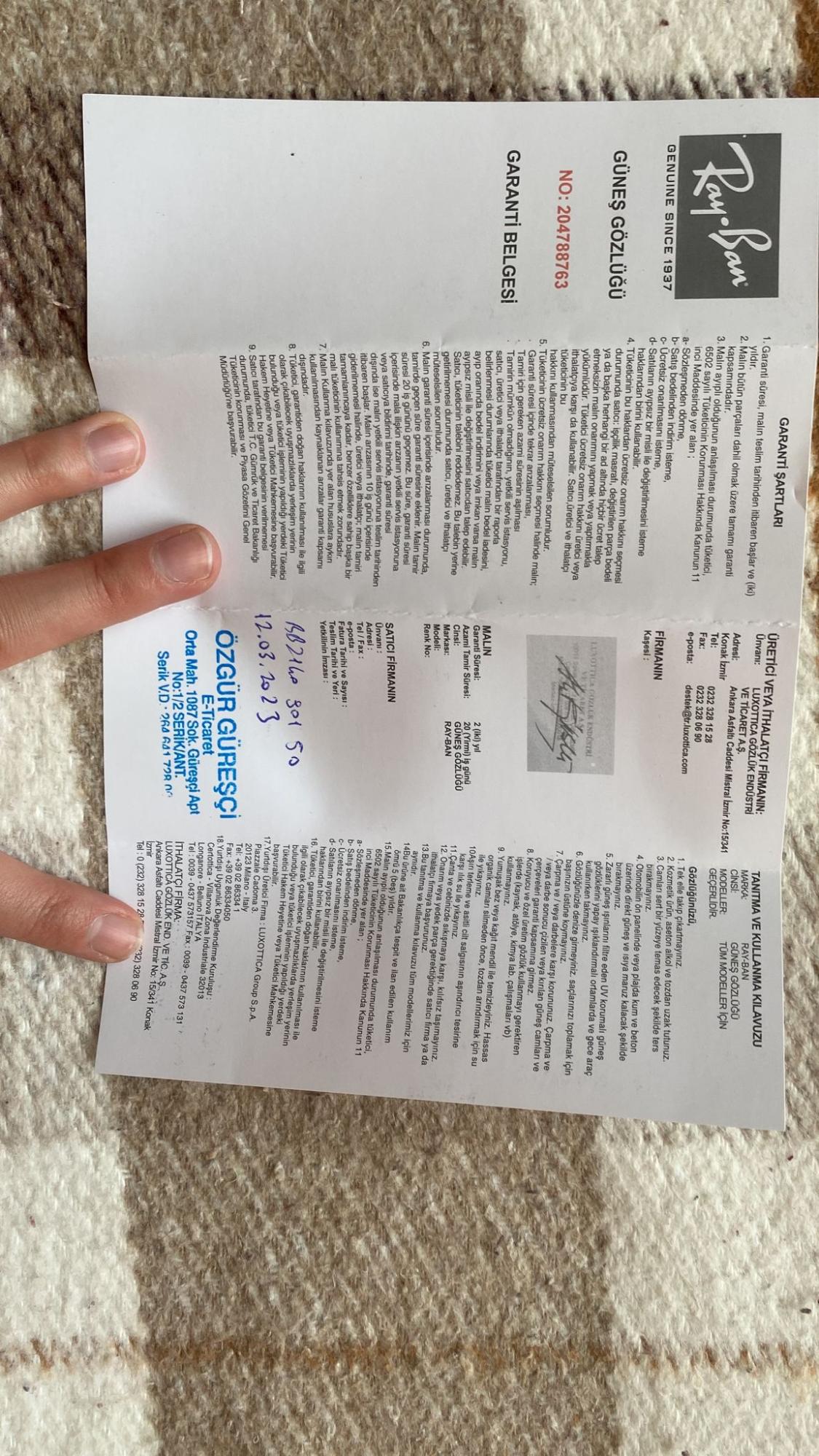 RAYBAN TRENDYOL visual data 2