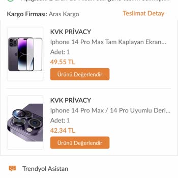Trendyol'dan Aldığım Ürünlerde Sorun Yaşadım
