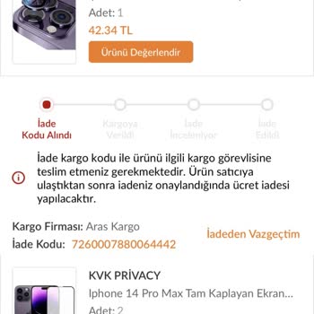 Trendyol'dan Aldığım Ürünlerde Sorun Yaşadım