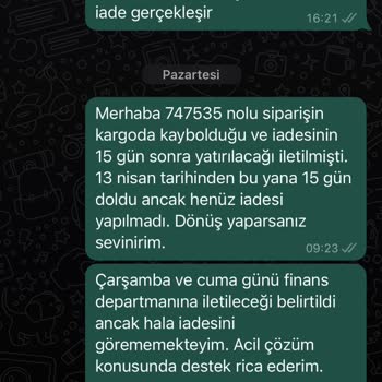 Kıyafet Sepeti: Kargoda Kaybolan Ürünün Para İadesinin Yapılmaması