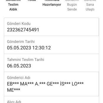 Ebebek Satın Alınan Ürünün Gelmemesi