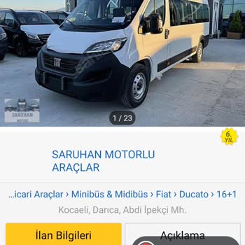 Sahibinden Ducato 16+1 Araç Alacaklar Car Prestige Sakarya (Kocaali) Yaklaşmasın.