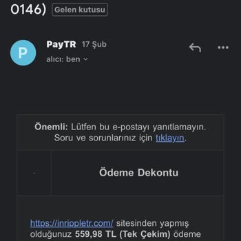 In-ripple Siparişi Teslim Etmiyor