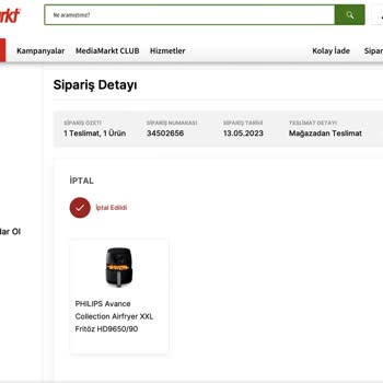 Media Markt Hayali Ürün Satıyor