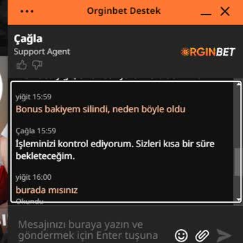 Orginbet Bakiyemi Bonus Bakiyemi Sıfırladı
