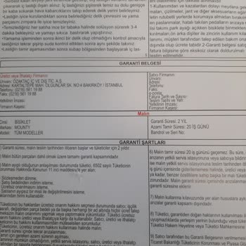 Mounty Bisiklet Aldım BİM Mağazadan Kurlum Garanti Belgesi İmza Yok