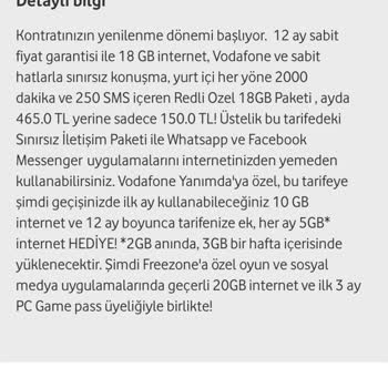 Vodafone 3 Aylık Game Pass Kodunu Verilmemesi