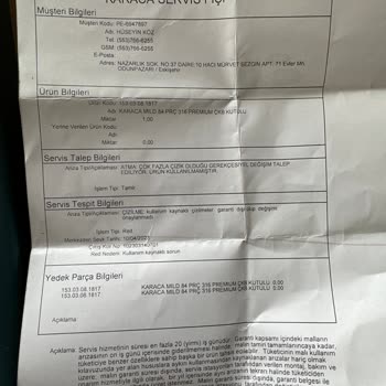 Karaca Züccaciye Karaca Seti Çok Sorunlu