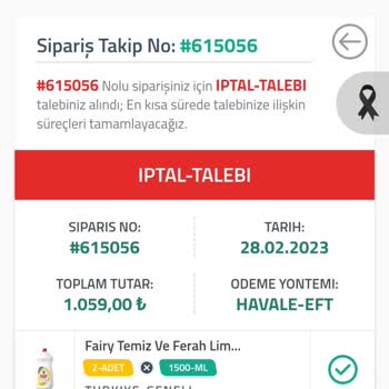 Erzakkolisi.com Para İadem Hala Yapılmadı
