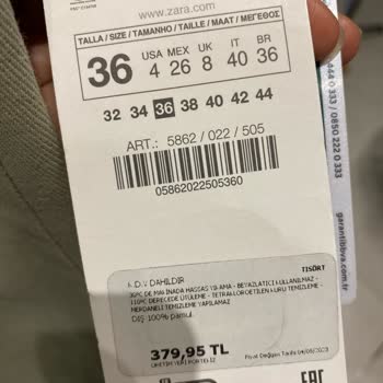 Zara Etiket Fiyatından Satış Yapmıyor Kasada Farklı Ücret Çıkarıyor