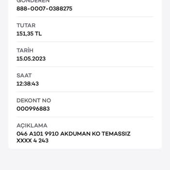 A101 Hastanelik Eden Ürün Hak