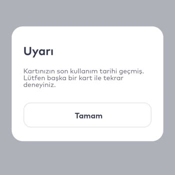 İstanbul Kart Uygulaması Son Kullanma Tarihi Geçmiş Hatası