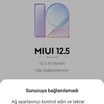 Redmi Not 10 5 G Güncelleme Hatası