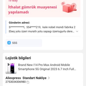 Aliexpress Cep Telefonunu Gümrük Alıkoydu