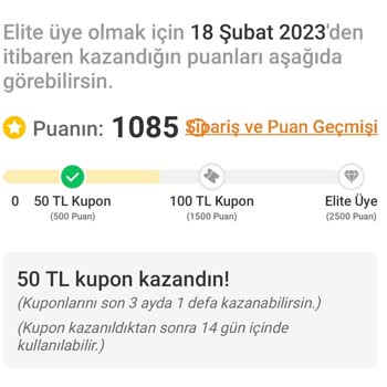 Trendyol Elite Üyelik Vermemek İçin Kazanılan Puanlarla Oynuyor.