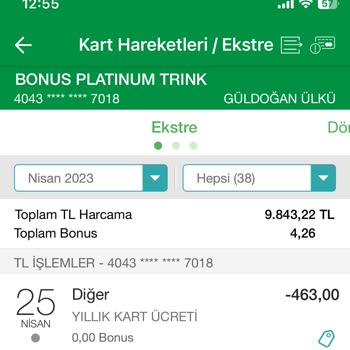 Garanti BBVA Yıllık Kart Ücreti Kesintisi