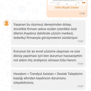 Fiza Moda Trendyol'dan Kurumsal Faturamı Bir Aydır Alamıyorum.
