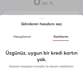 Akbank Kredi Kartı Transfer İşlemi Yapamıyorum