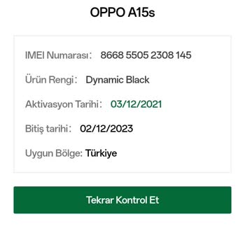 Oppo Ürün Sipariş Farkı Ve Ürün Uygunsuzluğu