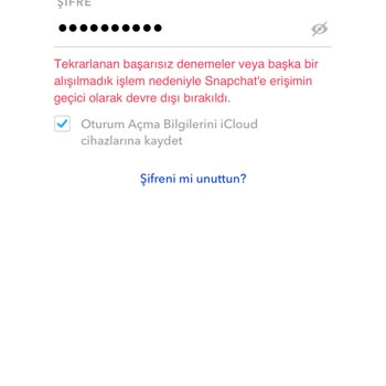Snapchat Destek Kodu Ss06