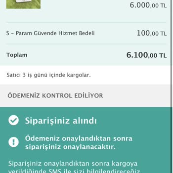 Sahibinden De Oram Güvende De Sipariş Takibi Yapılmıyor