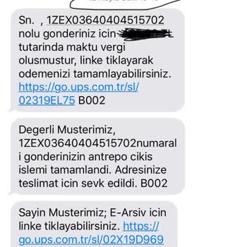 UPS Türkiye Bir Haftadır Siparişimi Teslim Etmiyor