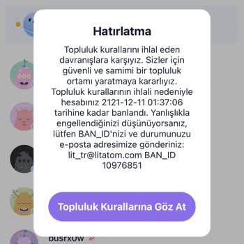 Litmatch Ban Yedim Tekrar Giriş Yapmak