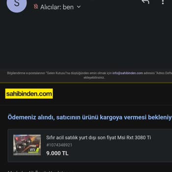 Sahibinden Para İadesi Yapılmadı Ve Hesabı Olmayan Satıcının İlanı Hala Aktif.