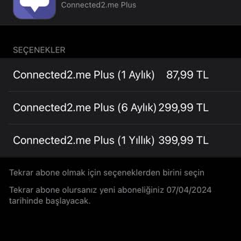Connected2. Me Abonelik İptal Etme