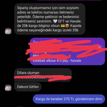 Zezecocukelbiseleri (Instagram) Instagram Zeze Çocuk Elbisesi Yanlış Ürün