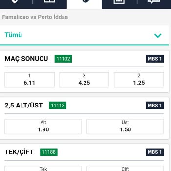 İddaa Maç Öncesi Oranları Hakkında