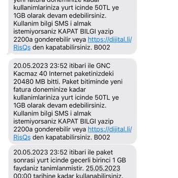 Turkcell İnternet Bir Anda Onlarca GB Kayıp Oldu