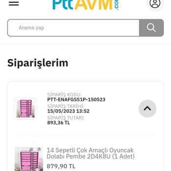 Epttavm Sipariş Durumu Gönderildi Tedarikçide Gözüküyor Günlerdir