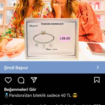 Ebizmeetings.com Instagram'da Markalardan Haberler Reklamında Pandora Bileklik Aldım Ama Sahte Çıktı