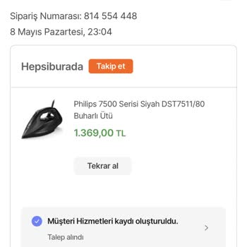 Hepsiburada Gelmeyen Sipariş Hk