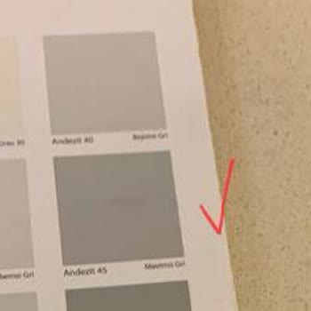 Filli Boyadaki Boya Renk Kartelasına Uymadı