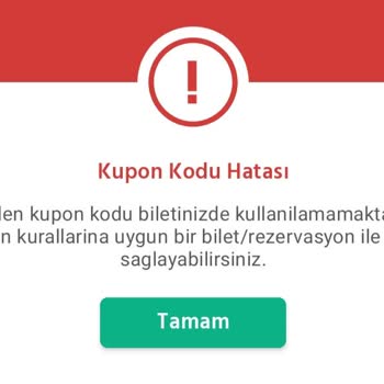 Obilet Kupon Kodu Hatası