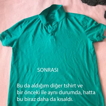 DeFacto Tshirtler İlk Yıkamadan Sonra Çekti Ve Boyu Küçüldü.