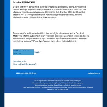 Yapı Kredi Bankası Kredi Kartı Kart Ücreti