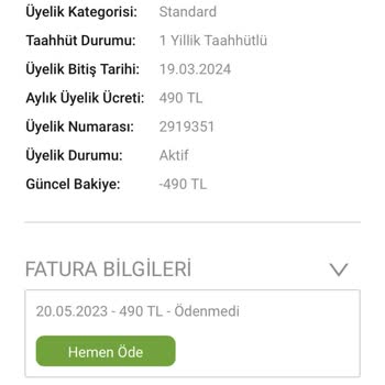 MACfit (Antalya) Üyelik İptal Etmeme Rağmen Para Çekilmesi