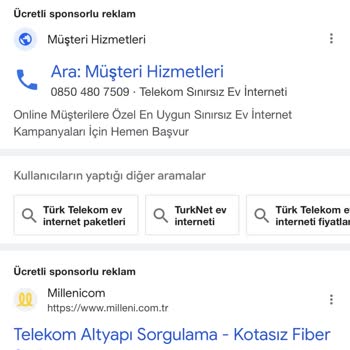 0850 480 75 09 Türk Telekom Ad Altında Yanıltıyor