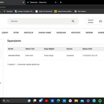 Ohana Sipariş Teslim Edilmedi